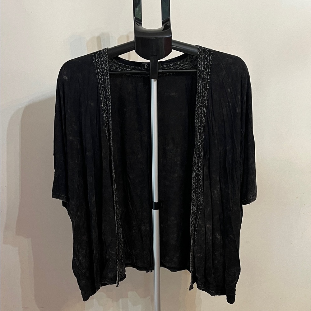 NWOT POL Black Open Front Cardigan